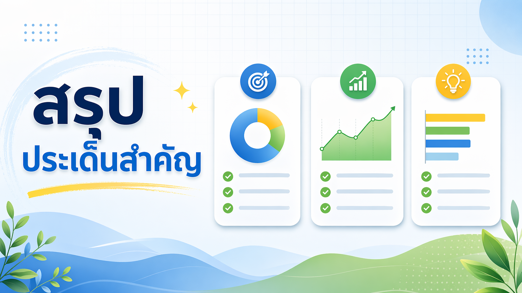 ภาพประกอบอินโฟกราฟิก สรุปประเด็นสำคัญ